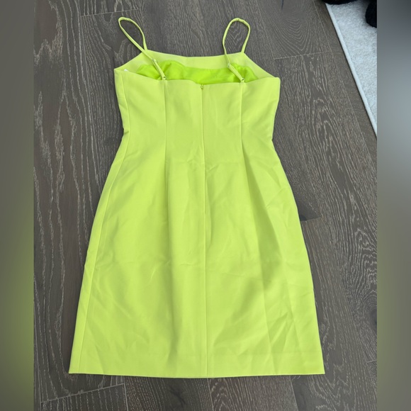 NWT - Milly Cady Slip Dress - Size 2 - Limeade - Picture 4 of 7
